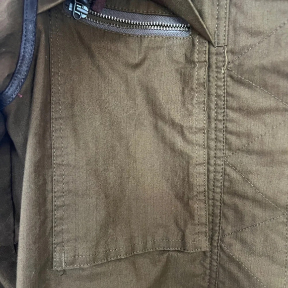 Helly Hansen Military Green/Brown Button Up Jacket with Zippers Size Small NWOT - Picture 5 of 9